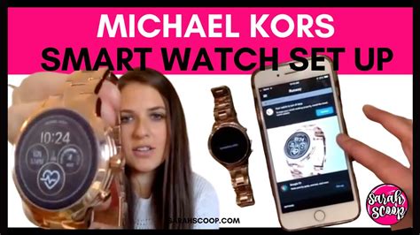 michael kors smart watch how to set time